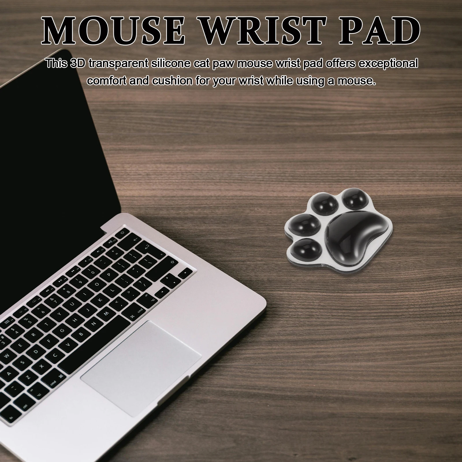 

Silicone Transparent Gel Cat Paw Mouse Wrist Pad Cushion Ergonomic Keyboard Rest Gaming Office Computer Desk Mat Comfortable