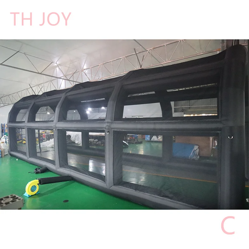 12x4x4m inflatable batting cages customized inflatable baseball solfball battle pitching cage