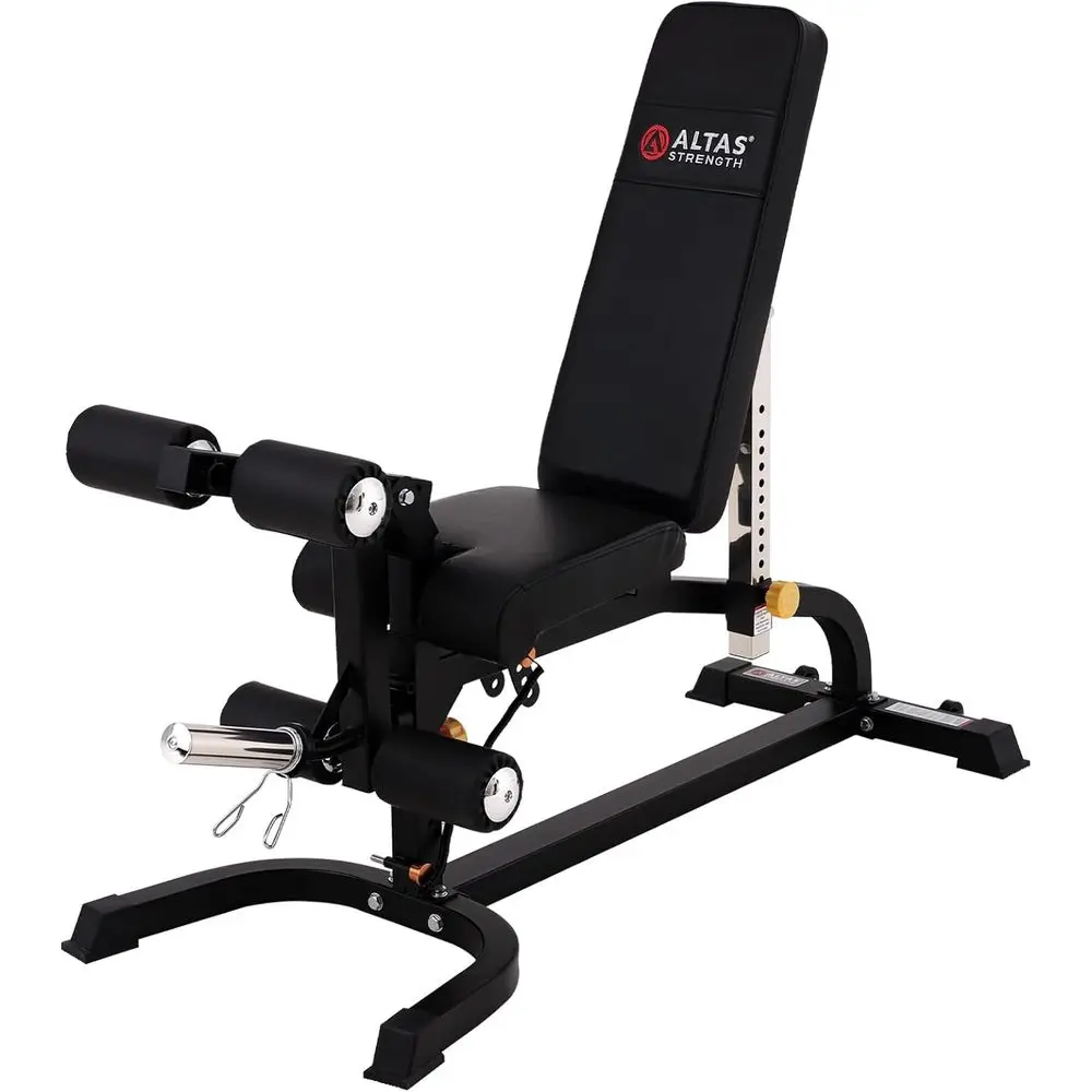 

All-in-One Home Gym Bench with Leg Developer, Preacher Curl, and Smith Machine Attachments