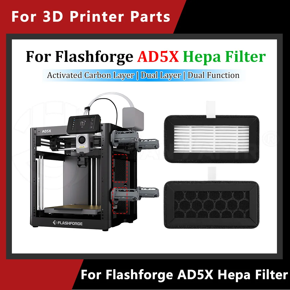 For Flashforge AD5X Upgrade Air Purification Filter Replacement Filter Element for 3D Printer Accessories