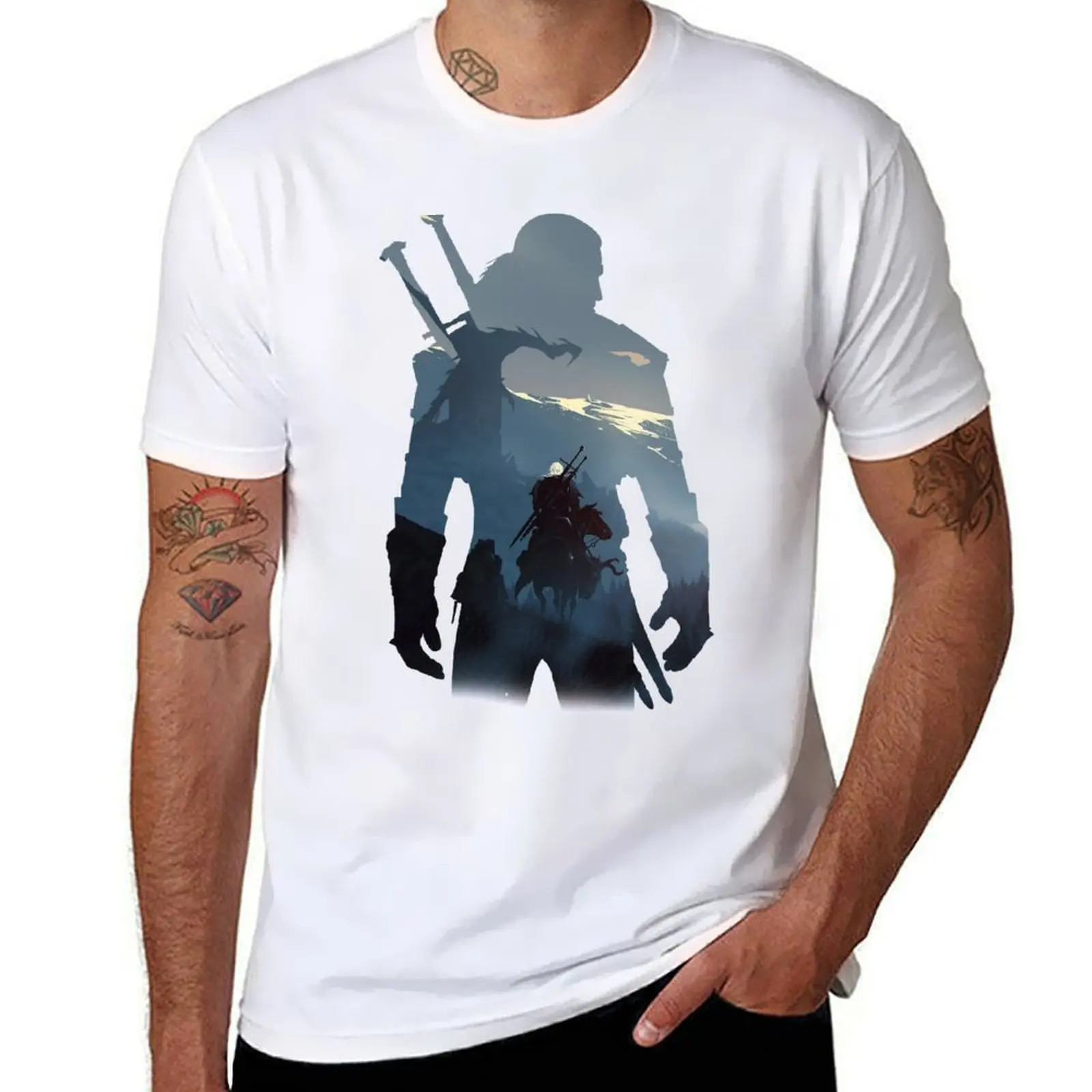 The Wild Hunt T-Shirt man t shirt anime figures quick-drying custom t-shirts t shirts for men graphic