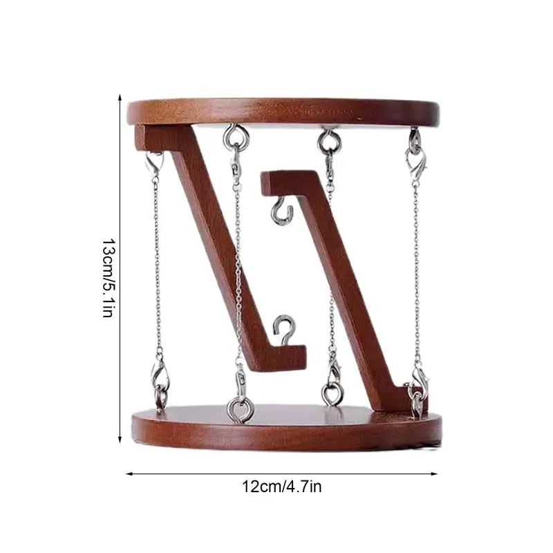 Early Education Toy Bedroom Home Decoration,Tensegrity Table Rustic Wooden Speaker Holder for Table Bedroom TV Cabinet