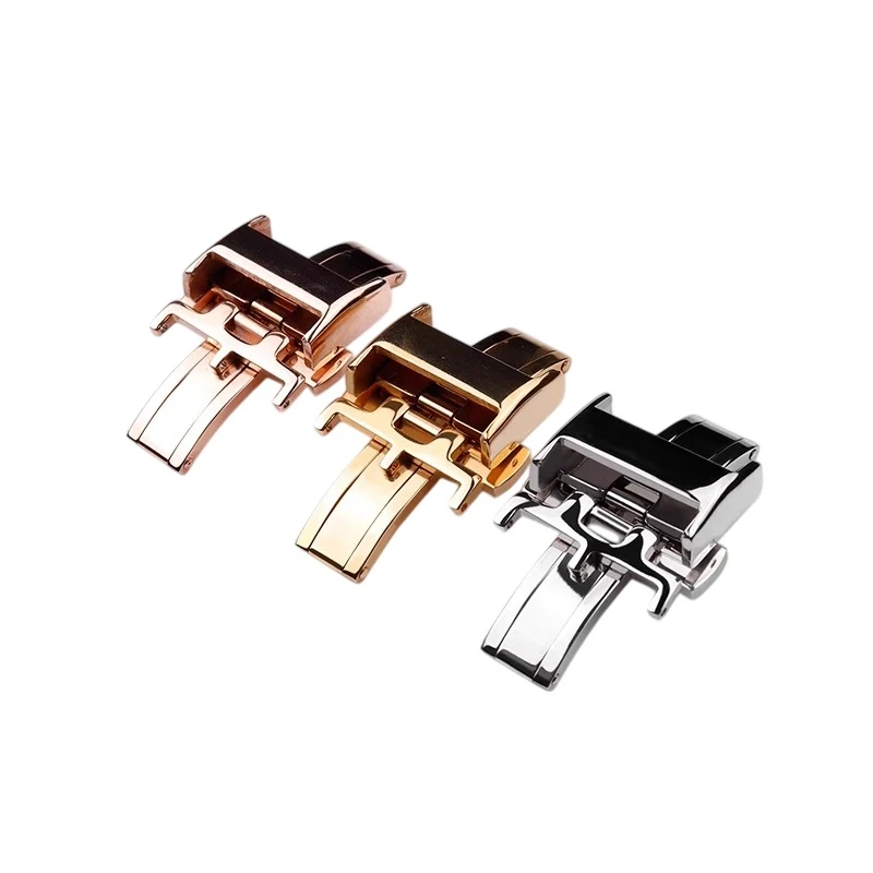 For Longines Watch Buckle Stainless Steel Butterfly Buckle Width 18mm Craftsman Moon Phase L2 Boya Kangkas Founder 14mm 16mm