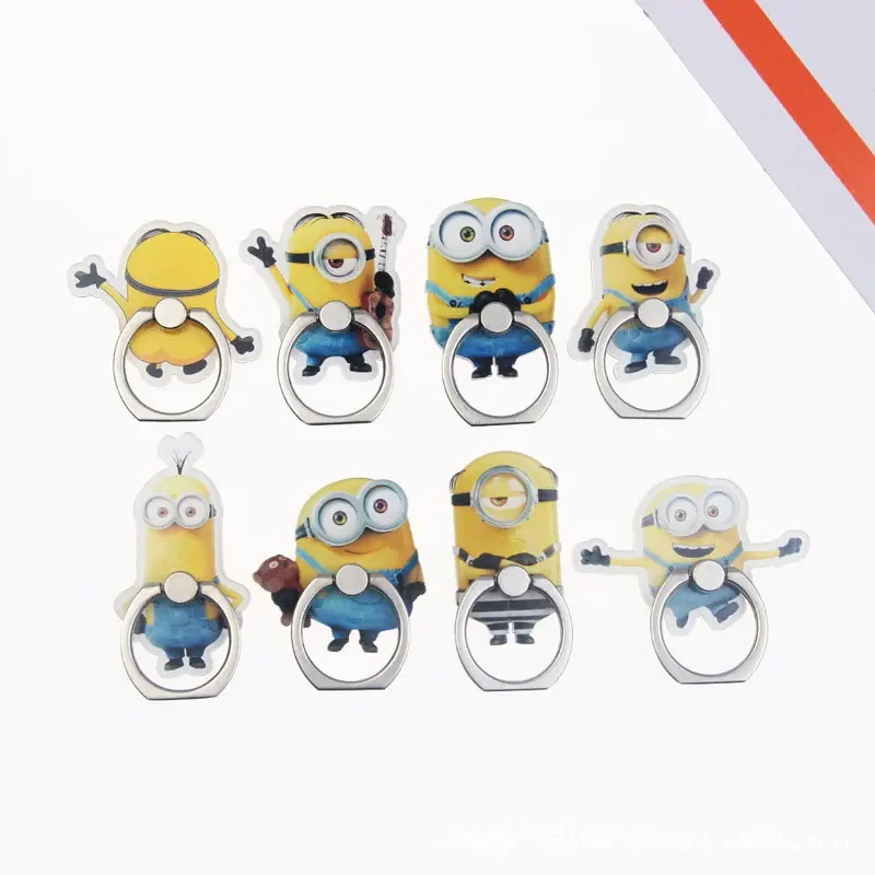 Hot Despicable Me Mobile Phone Air Cushion Bracket Back  MINION MADE Stick Telescopic Bracket Desktop Ornaments Christmas Gifts