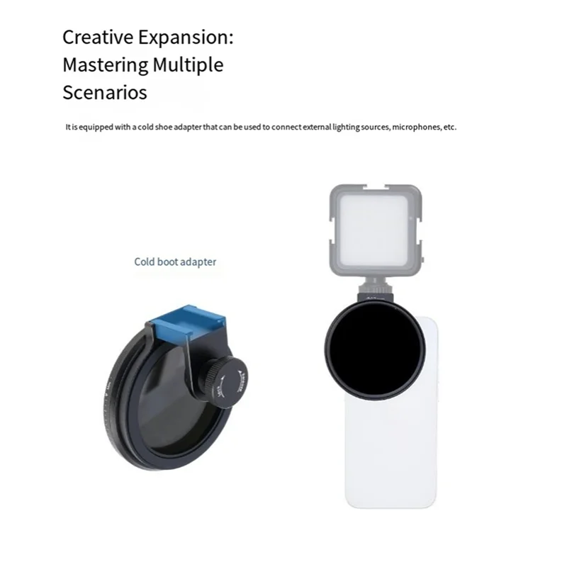 BTLIFE-For 16 15 14 Clip On Phone Camera Lens Filter 67Mm Filter Clip Holder ND Filter 87HC