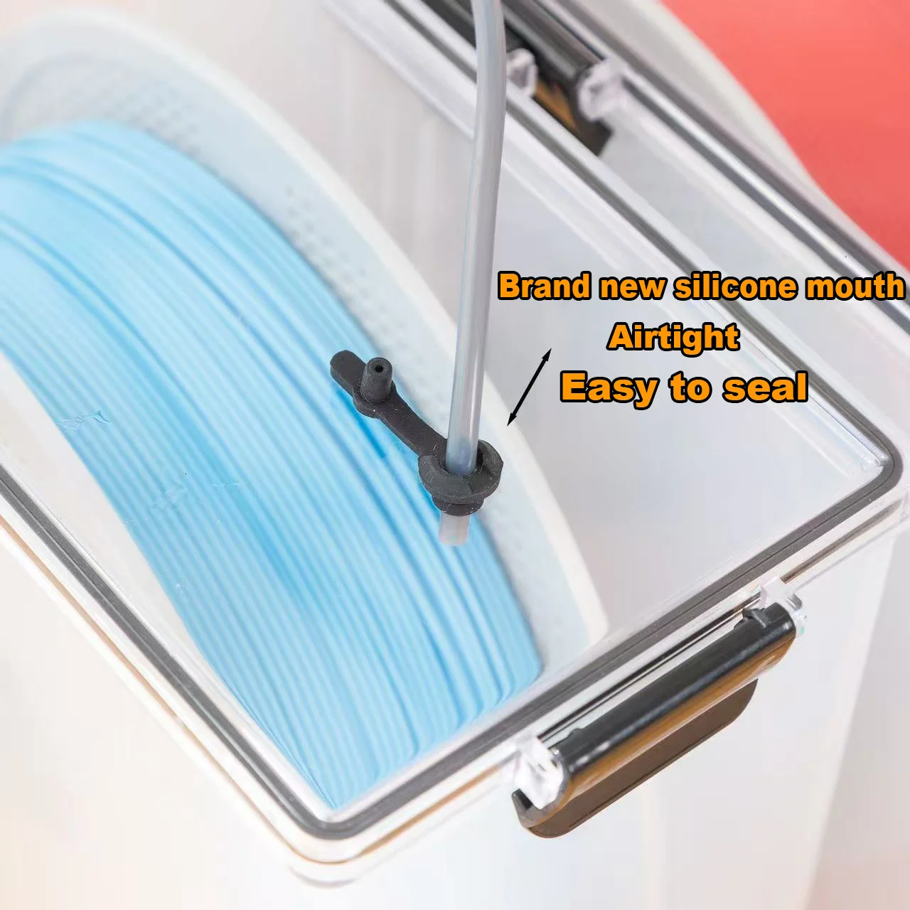 صندوق تخزين خيط الطباعة ثلاثية الأبعاد – حاوية محكمة الإغلاق لبكرات وزنها 1KG، متوافقة مع PA Nylon وPLA وPVB وPETG وABS