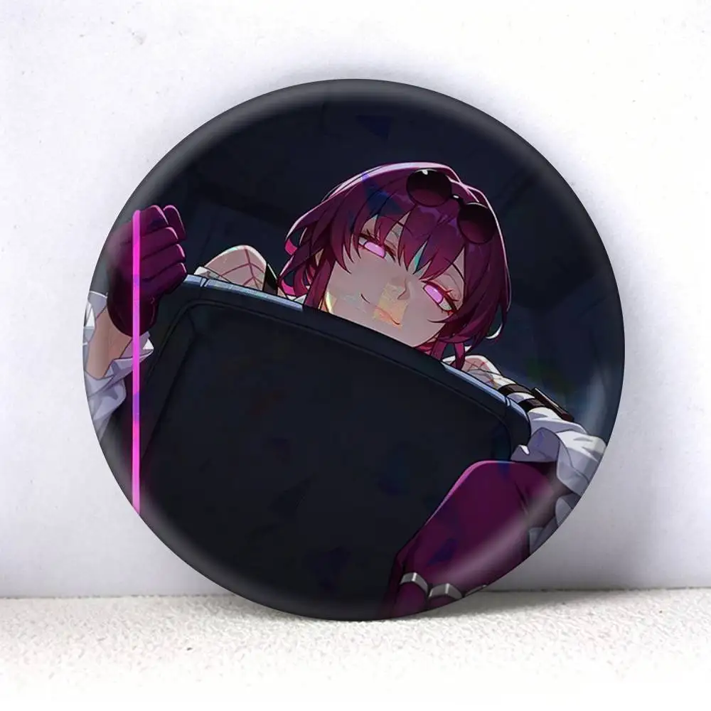 Kafka Trailer Honkai Star Rail  75mm 44mm 25mm Accessories Toys Badge Brooch Backpack Hat Pins