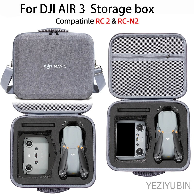 

For DJI AIR 3 Storage Box Gray Shoulder DJI Drone Boxs Air 3 Accessory Storage Box Nylon Case