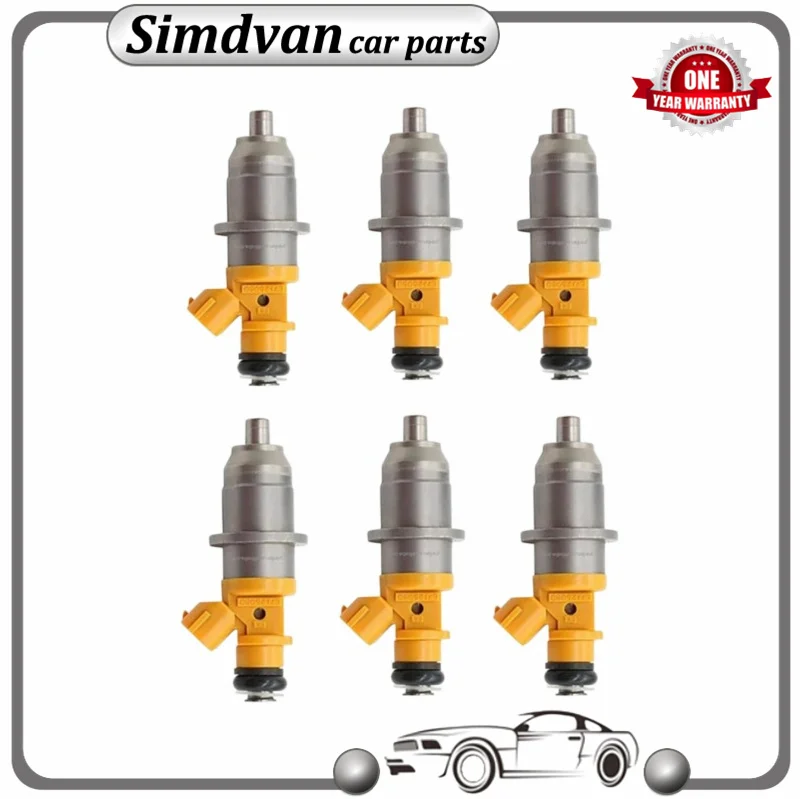 New Grey/Yellow/Red/Brown Fuel Injector 1465A012 E7T05074 DIM1070G MR560553 for Mitsubishi Pajero III V60 V70 3.5 GDI 01~06