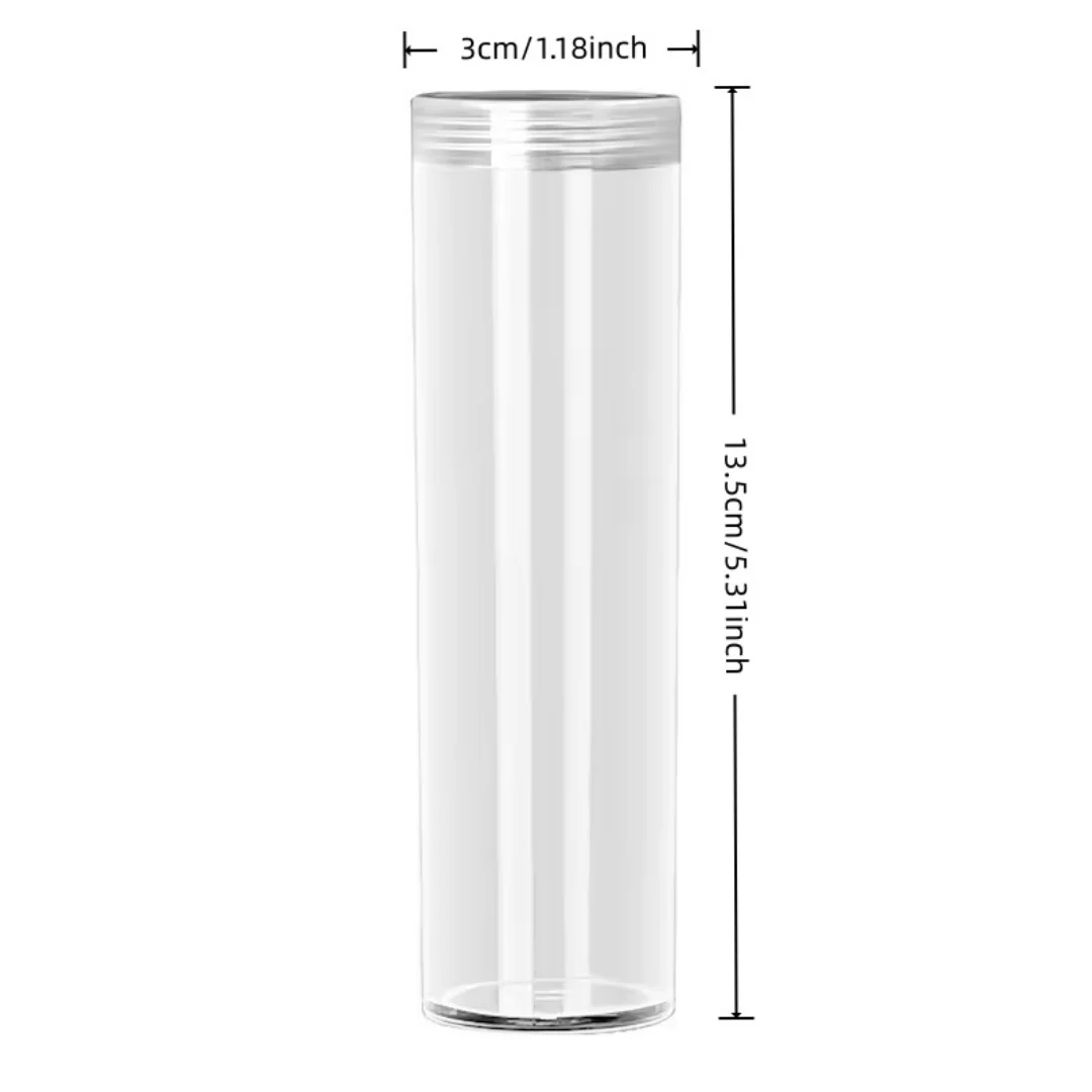Coin Organizer Precision Fit Coin Storage Tube Coin Capsules Tube Smooth For Organization Home Supermarket