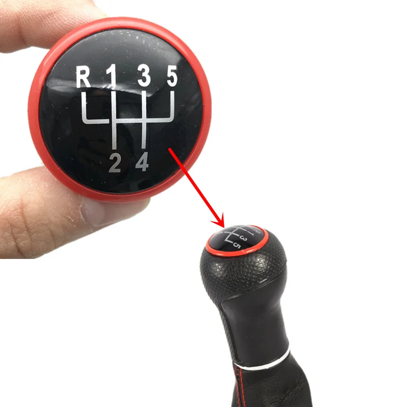 5/6 Speed Gear Shift Knob Lever Stick Cover Cap For VW Volkswagen Golf 4 Jetta MK3 MK4 GTI MK4 Bora LUPO POLO SEAT IBIZA CADDY