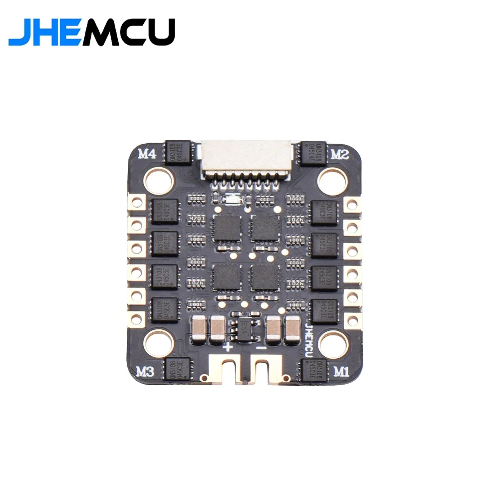 JHEMCU-piezas de cuadricóptero de carreras, EM40A, BLheli_S, 4 en 1, sin escobillas, ESC 2-6S, DShot600, distancia de agujero de 20mm / M3 para RC