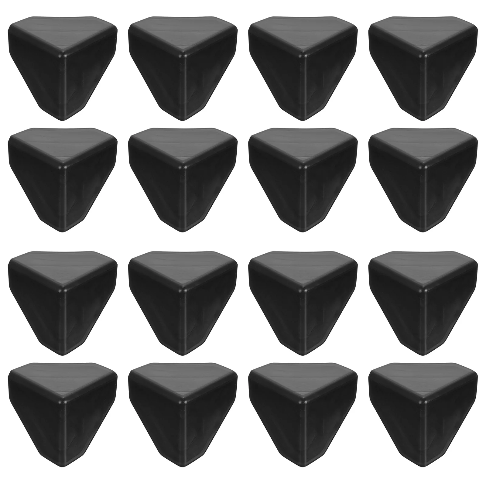 100 قطعة حماة الزوايا الأسود الصلب الوفير وسادة لتغليف الأثاث صندوق النقل زوايا الحرس الجدول حافة حماة #5