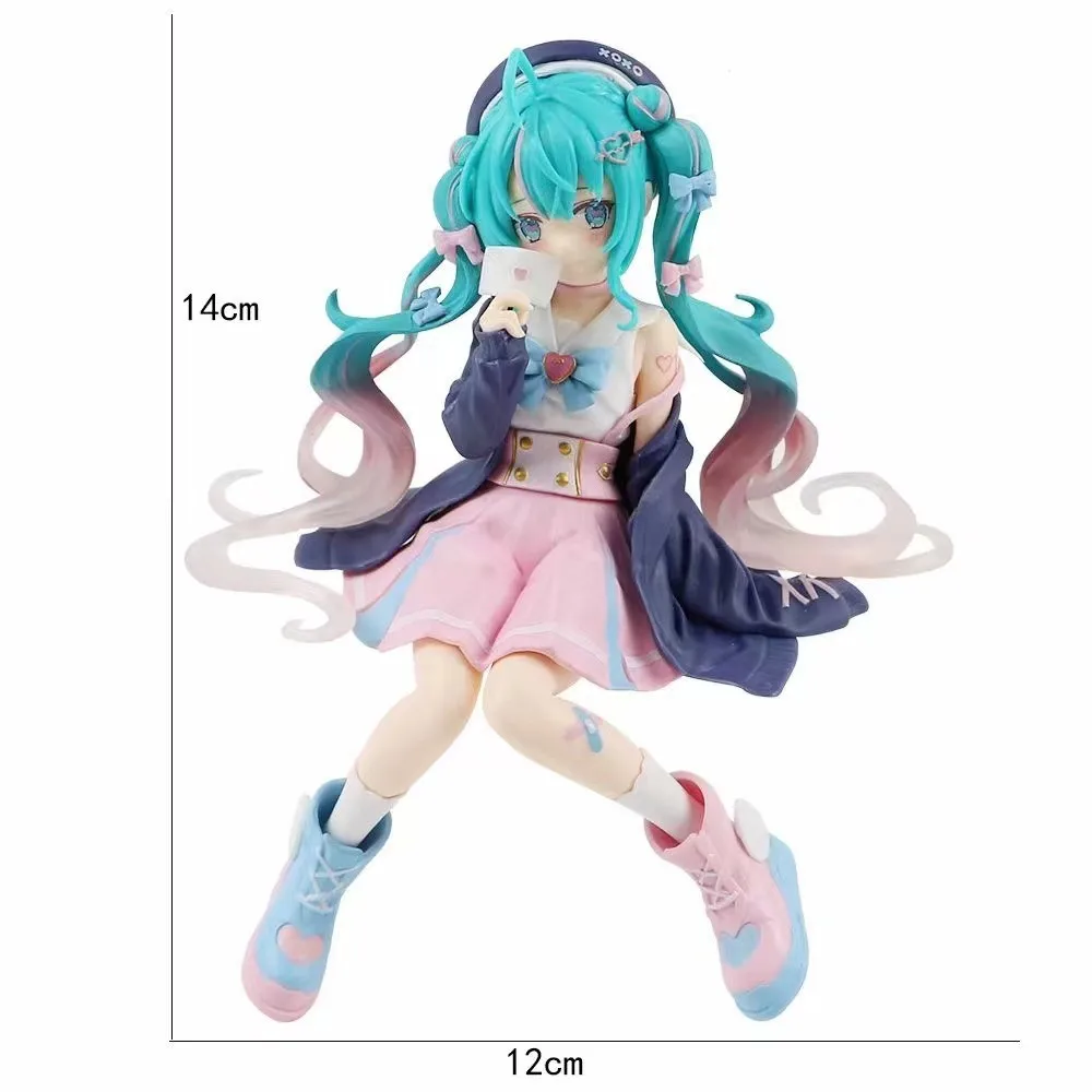 Neue Anime Hatsune Miku Actionfigur Kawaii Sammlerstück Modell Rosa Sakura Kawaiii Puppe Sammlerstücke Spielzeug Tortendekoration