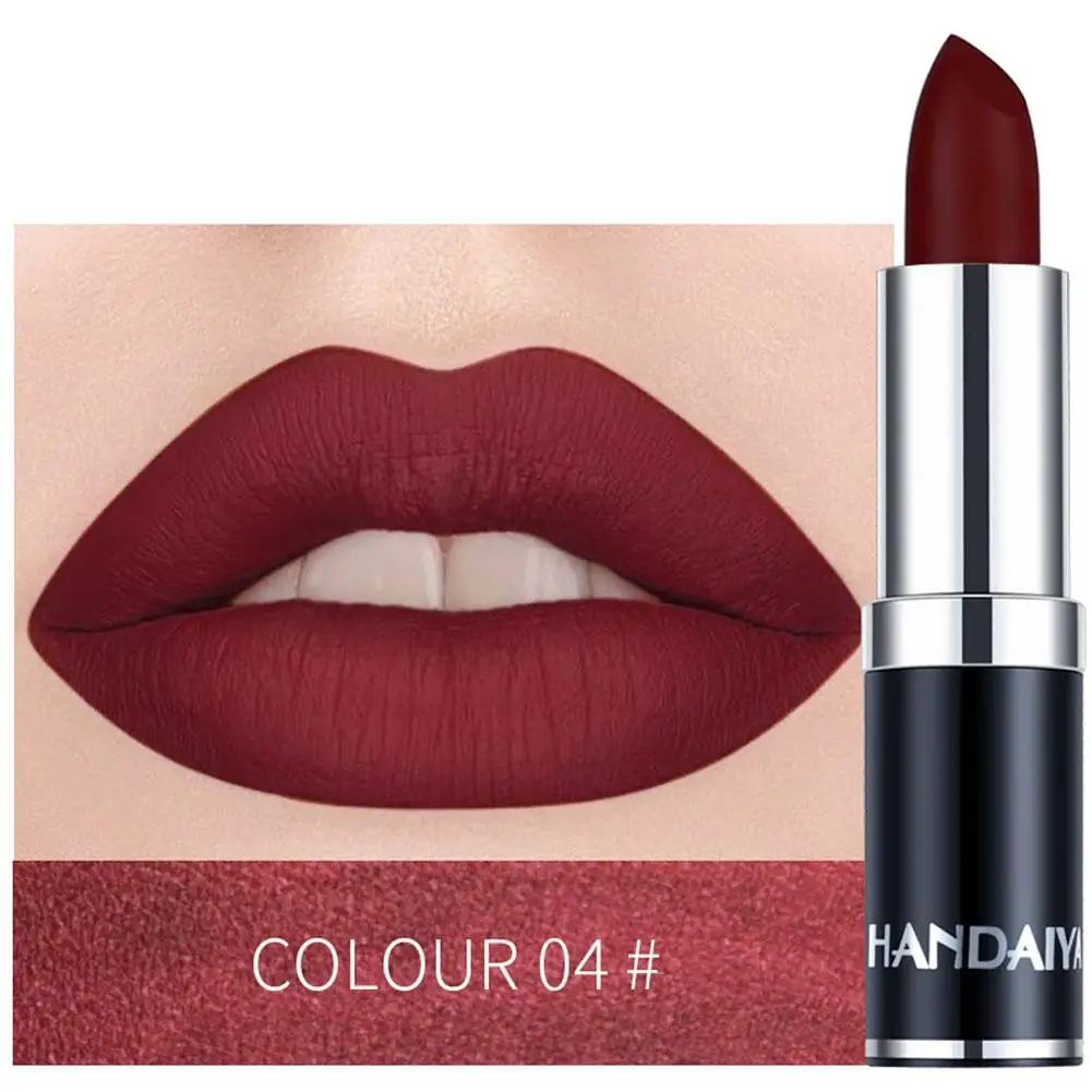 Handaiyan Matte Lippenstift Waterdicht Gehydrateerd Fluweel Hot Lip Make-Up Mode Kleur Lippenstift Vrouwen Gloss Populair Selling S E0g3