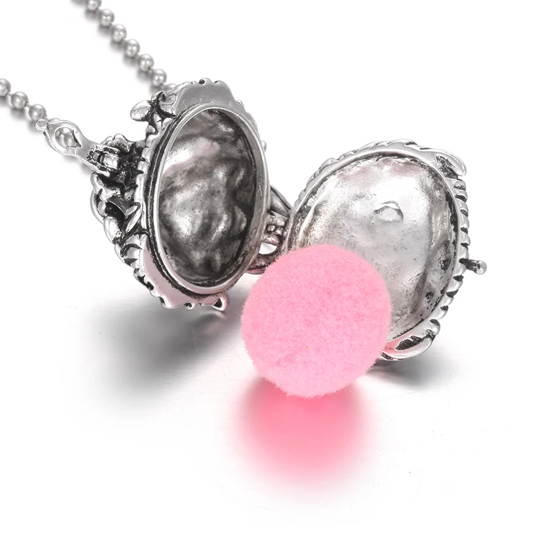10PCS Wholesale Mexico Chime Angel Wings Music Ball Necklace Vintage Perfume Aromatherapy Essential Oil Diffuser Locket Necklace