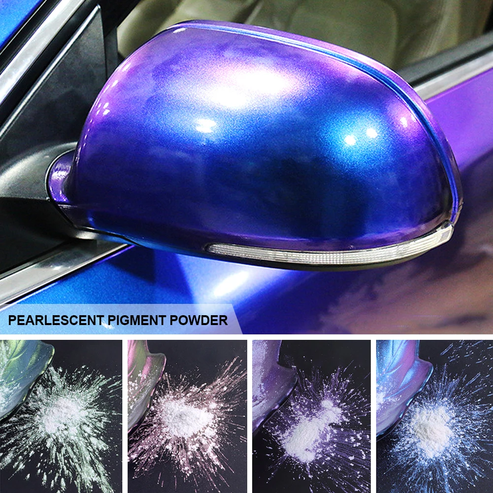 

10g Car Chameleon Pigment Powder Color Changing Pigment Car Decoration Pearlescent Pigment Powder Cosmetic