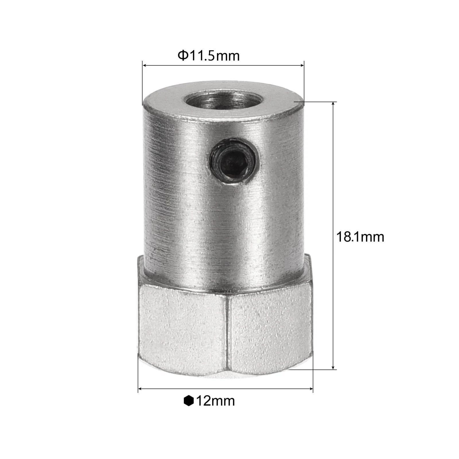 2mm 3mm 3.17mm 4mm 5mm 6mm 7mm 8mm Iron Hexagon Coupler Electroplating Coupler Hex Adapter for RC Boat Car Spare Parts