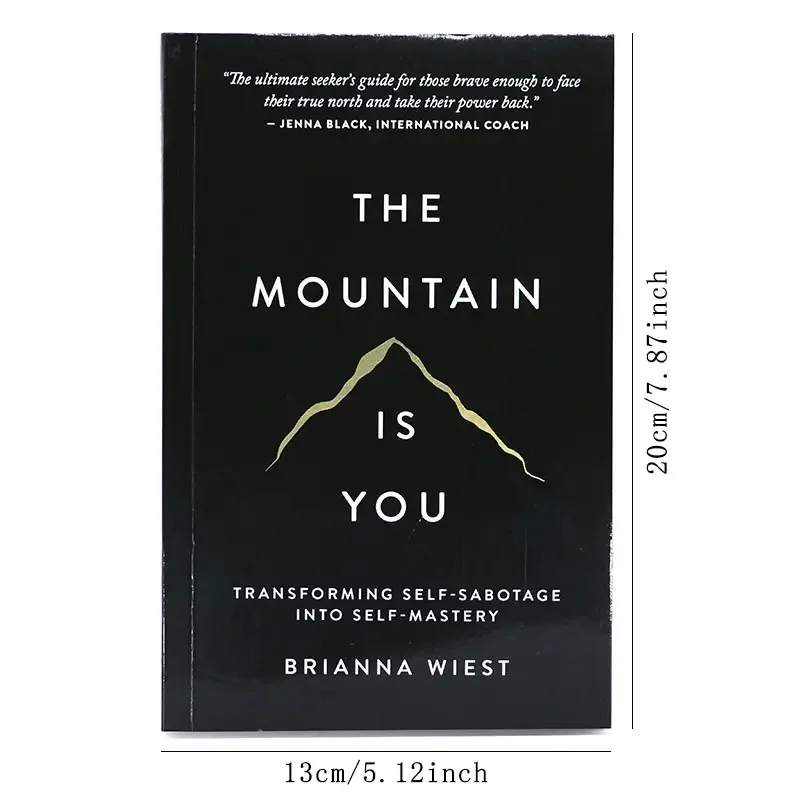 Mountain Is You Book: Edição em Inglês de Autotransformação, Dare To Challenge Yourself e Strive para Amanhã