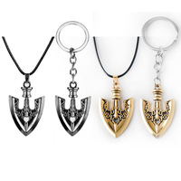 New Anime JOJOS BIZARRE ADVENTURE Necklaces Kujo Jotaro Arrow Metal Pendant Chain Choker keychain Charm Gifts Jewelry collares