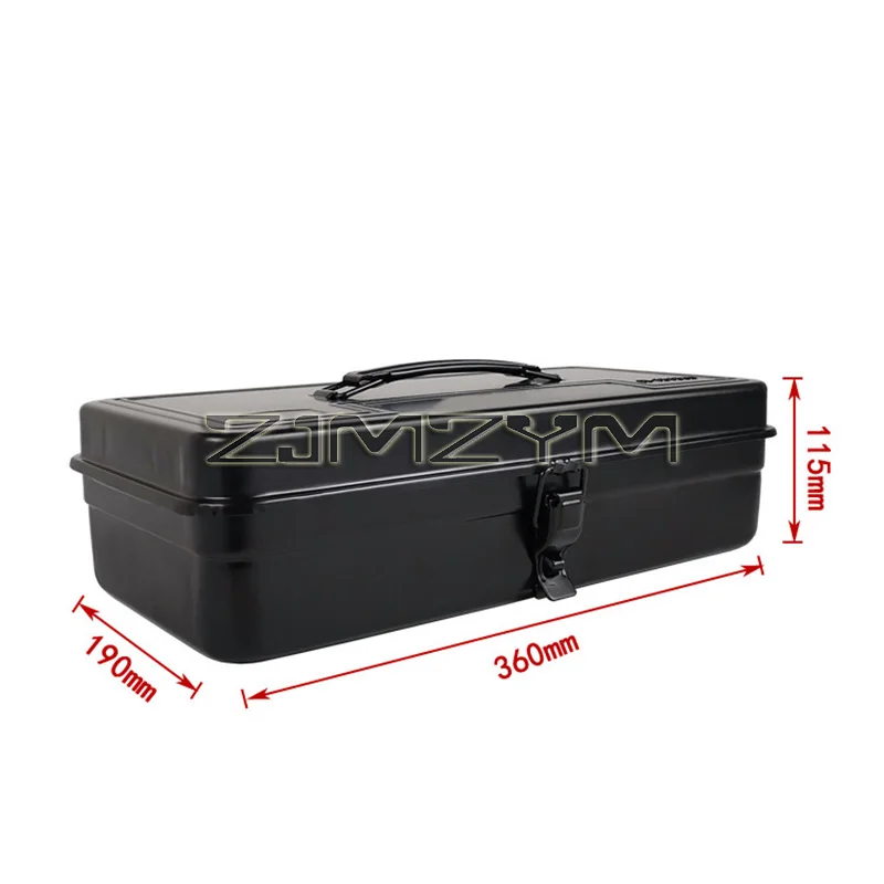 Metal Toolbox Multi-functional Household Portable Electrician Hardware Storage Box Iron Tools Container