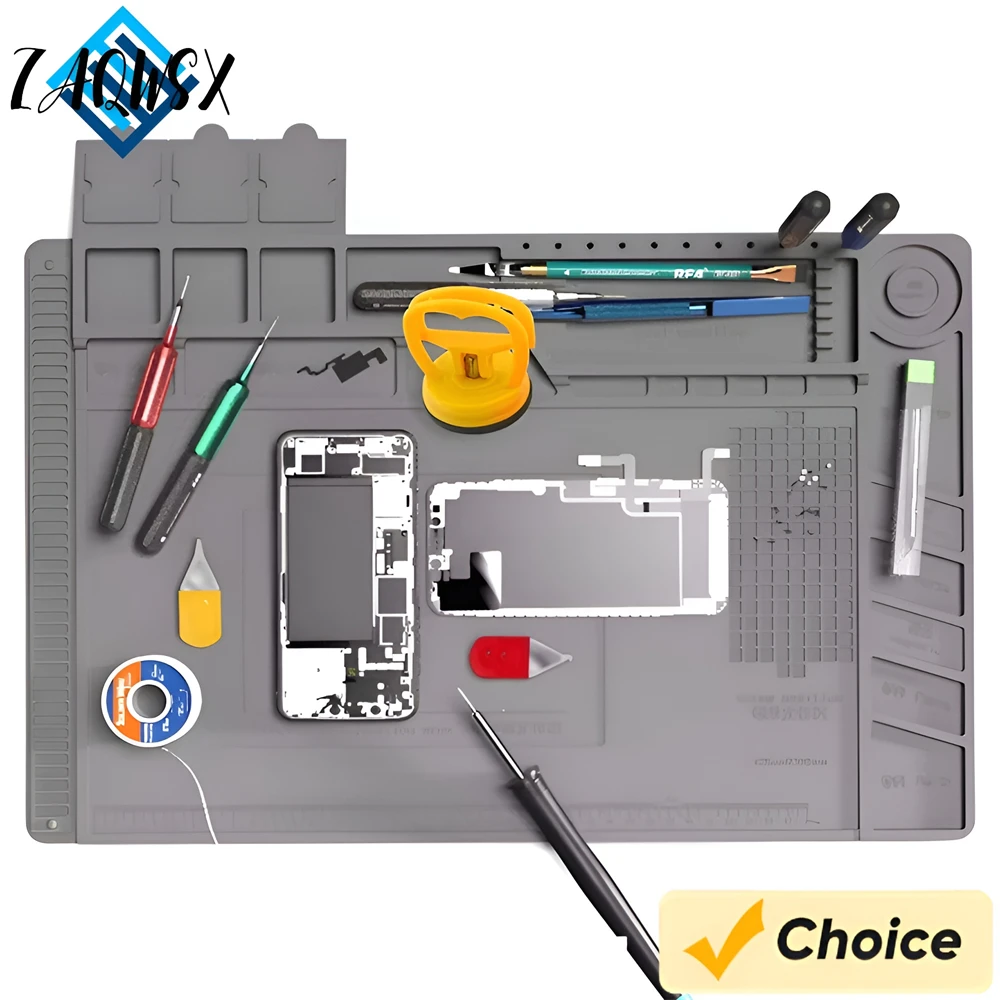 ESD Heat Insulation Soldering Mat Computer Phone Repair Tool Kit Working Silicone Repair Pad Heatresistant Maintenance Tool Kit