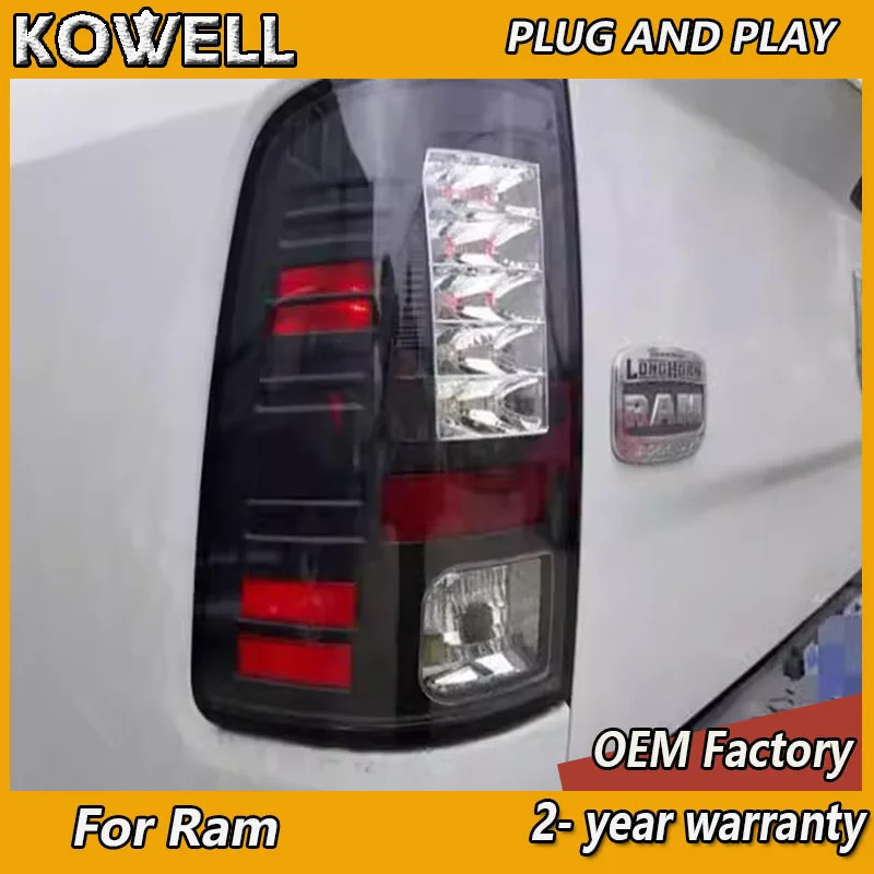 Car Styling for Dodge Ram Tail Light 2009-2018 Ram 1500 Taillights Dodge Ram 2500 Tail Rear Lights DRL+Turn Signal+Brake+Fog