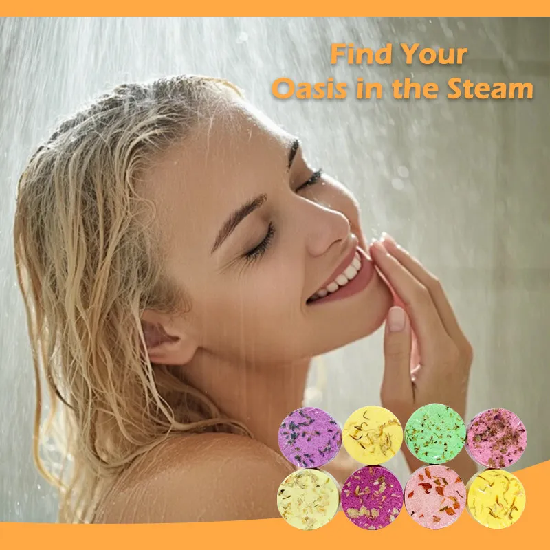 

Ароматерапевтические таблетки для душа с эфирными маслами розы и лаванды для расслабления, снятия стресса и облегчения заложенности носа