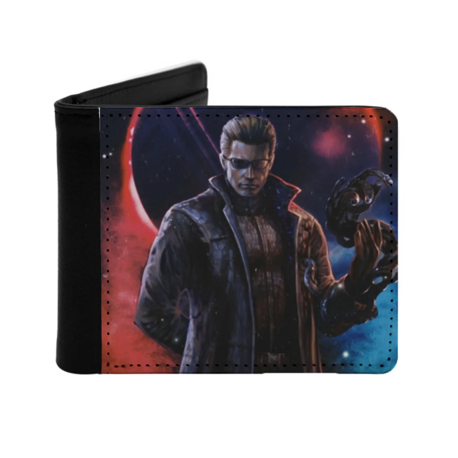 

Space Wesker, новый мужской кошелек, короткий модный кошелек из искусственной кожи, кошелек с несколькими картами, Albert Wesker Wesker, игра для видеоигр, игры