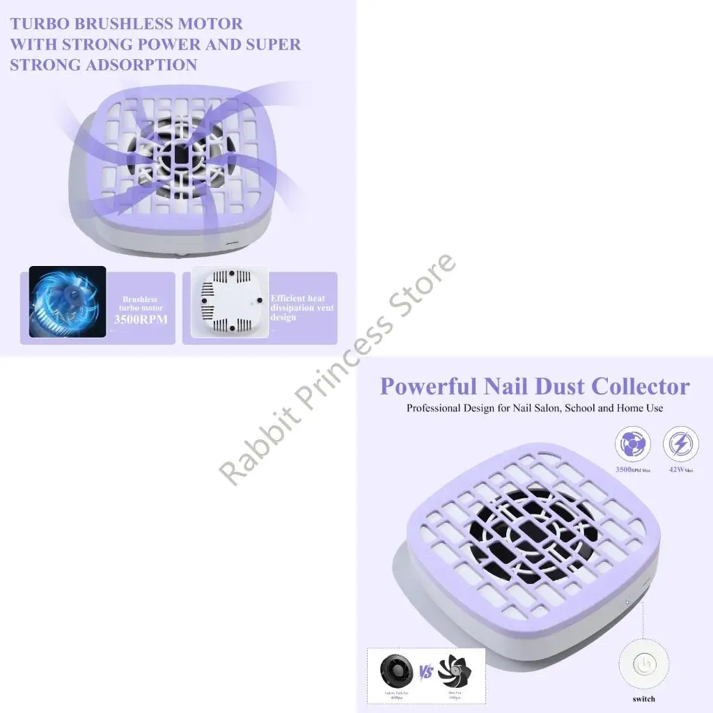 

BX0F Low Noise Dust Extractor Vacuum Energy Efficient for Nail Technicians