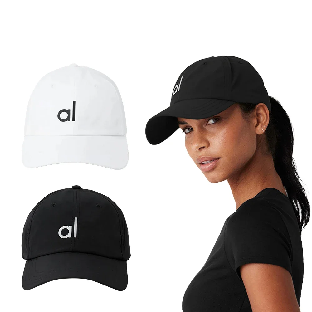 AL Baseball Cap Sunscreen Hat Duck Tongue Cap Solid Color Casual Breathable Hat for Four Seasons