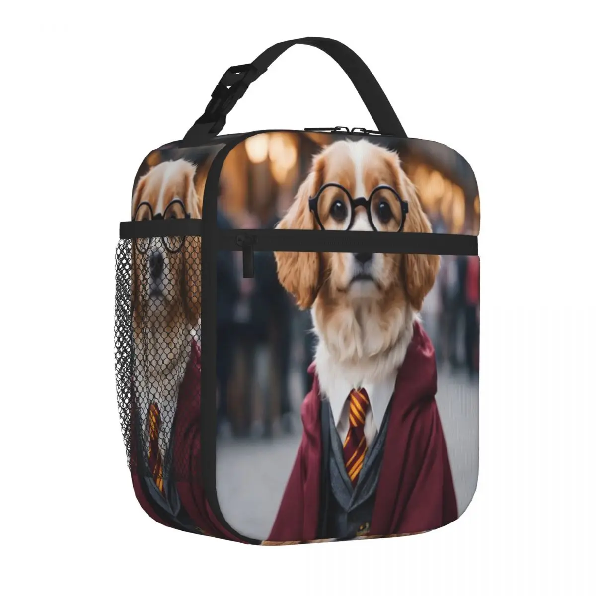 Bestselling Doggy Wizard - Design 14 Plain Design Meal Bag Outdoor Picnic Travel Lunch Bag
