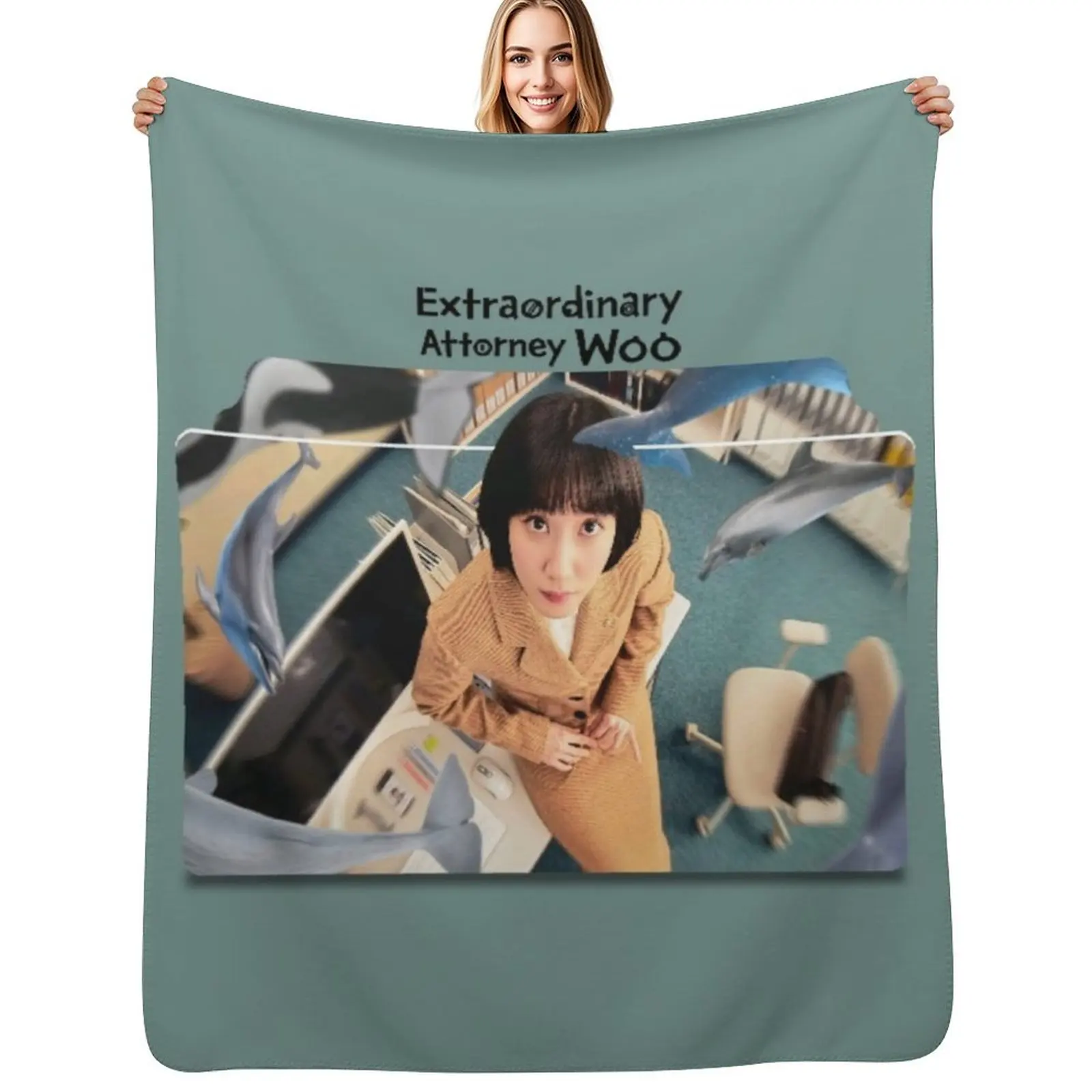 Couverture de repos confortable Extraordinary Attorney Woo, cadeau pour maman et papa