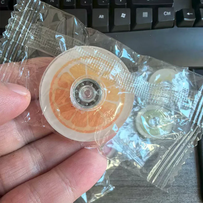 10PCS Fruit Style Small Fidget Spinners Stress Relief Sensory Toys for Kids Party Favors Goodie Bag Stuffers Classroom Prizes