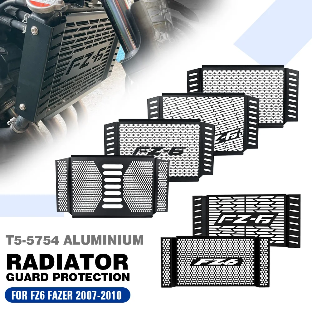 

For Yamaha FZ6 FZ 6 FAZER 2007 2008 2009 2010 Motorcycle Accessories Radiator Guard Grille Protection Cover Protector Mesh FZ-6