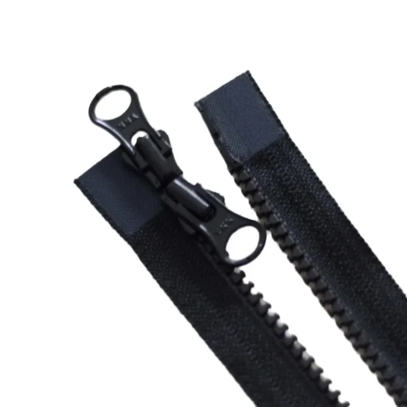 2pcs/Lot 3# 40 To 120cm Long Ykk Resin Zipper 3VS Black White Double Open Slider Pull Jacket Repair Tailor Sewing Accessories