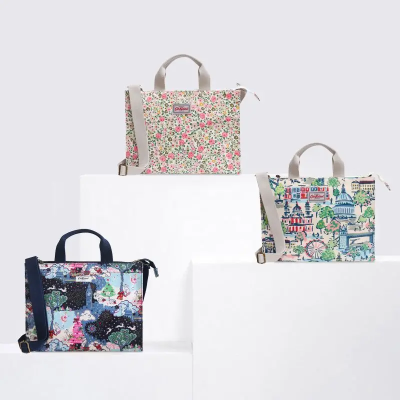 

32*9*24cm Cath Kidston Shoulder Bag Crossbody Bag Waterproof Canvas Bag Printed Retro Countryside Style Handbag
