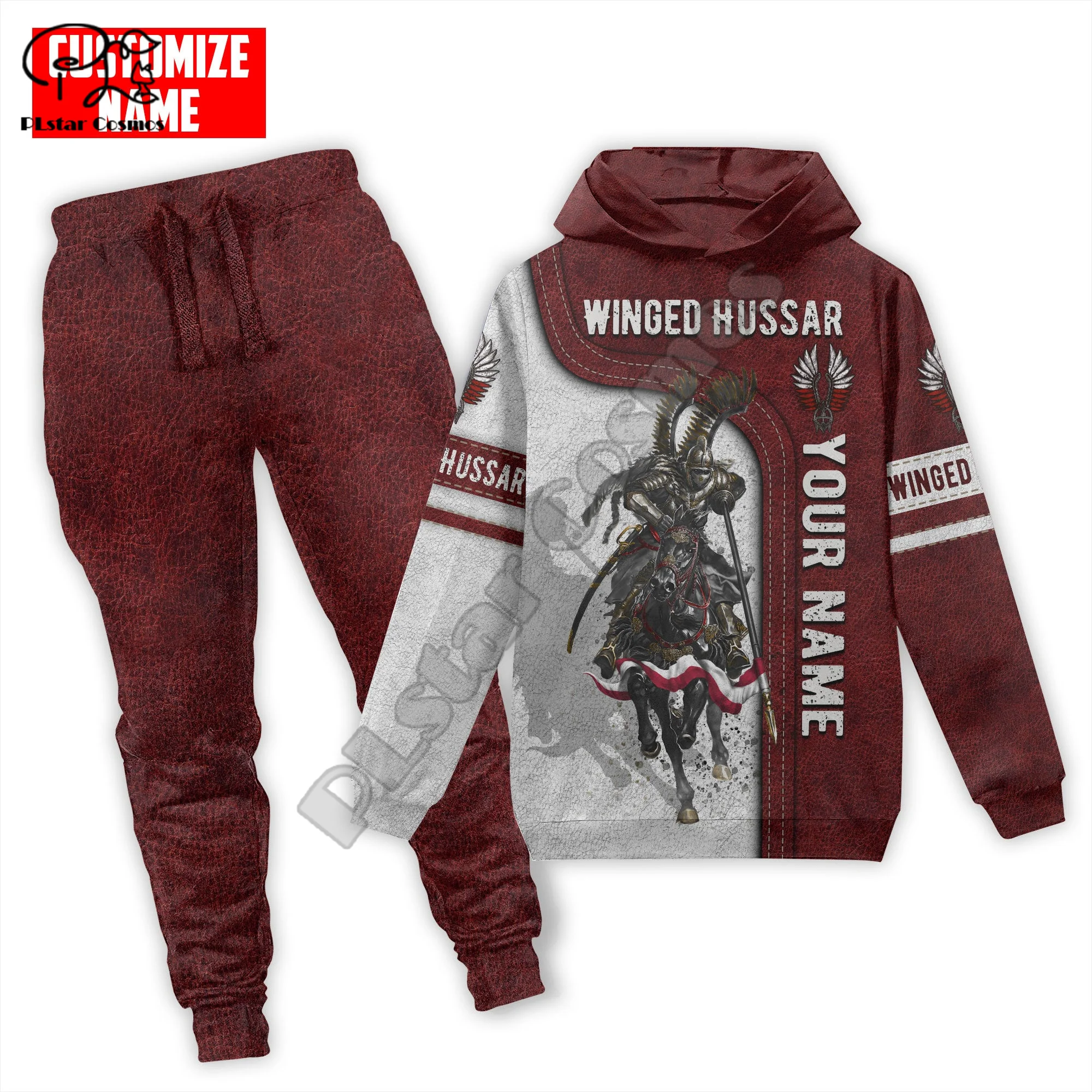 PLstar Cosmos Polish Winged Hussar Cavalier Tattoo Custom Name Tracksuit 3DPrint Men/Women Harajuku Hoodies Pants Combo Suits A2