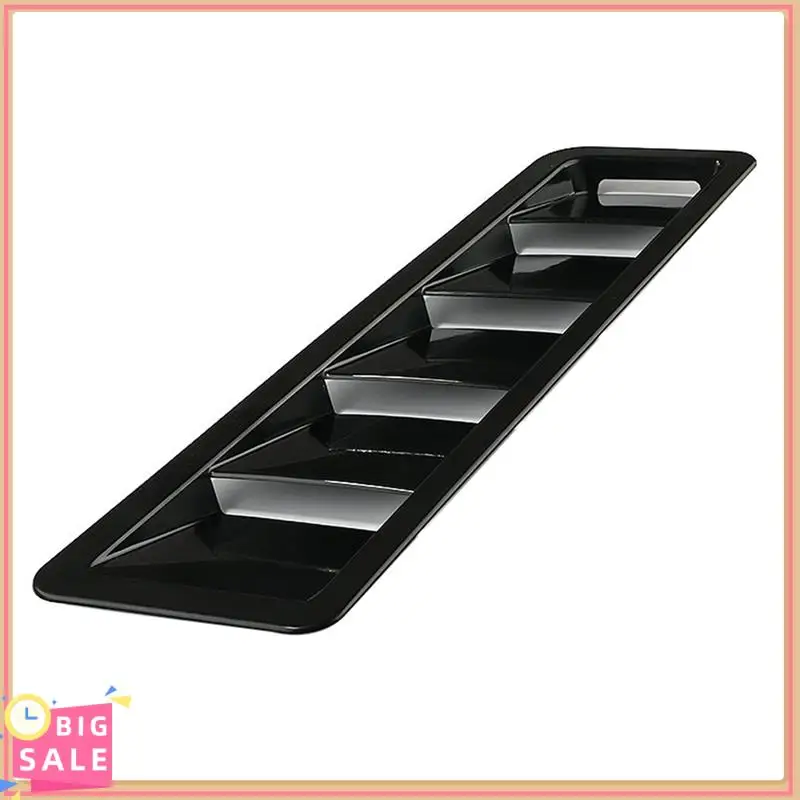Better-Car Hood Air Intake Scoop, Vent Louver Cooling Panel, Hood Air Intake Panel, ABS,17X5 Inches