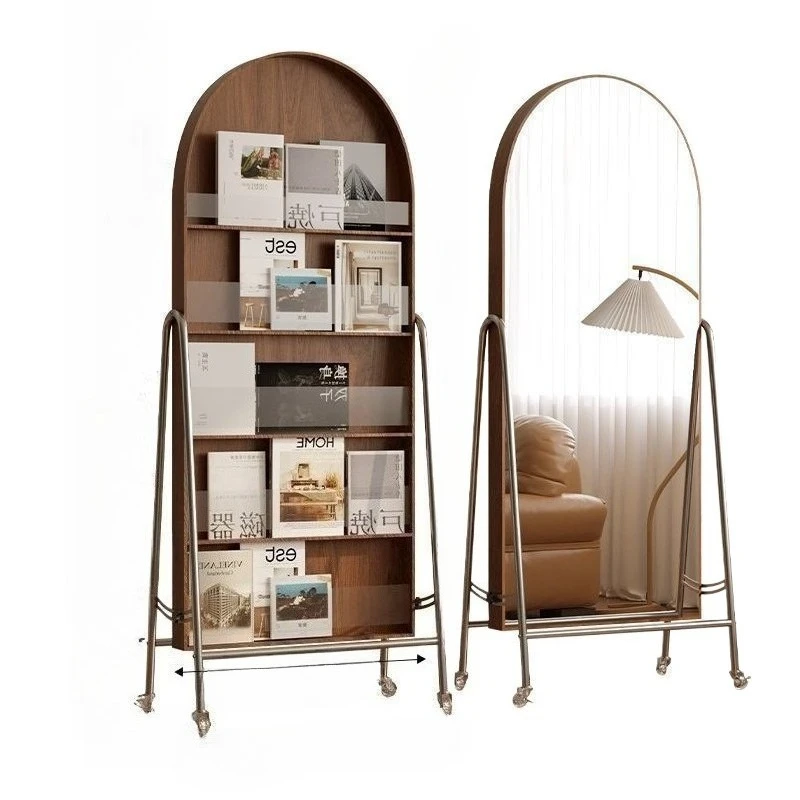 

Nordic style retro solid wood full-length mirror full-length mirror floor mirror