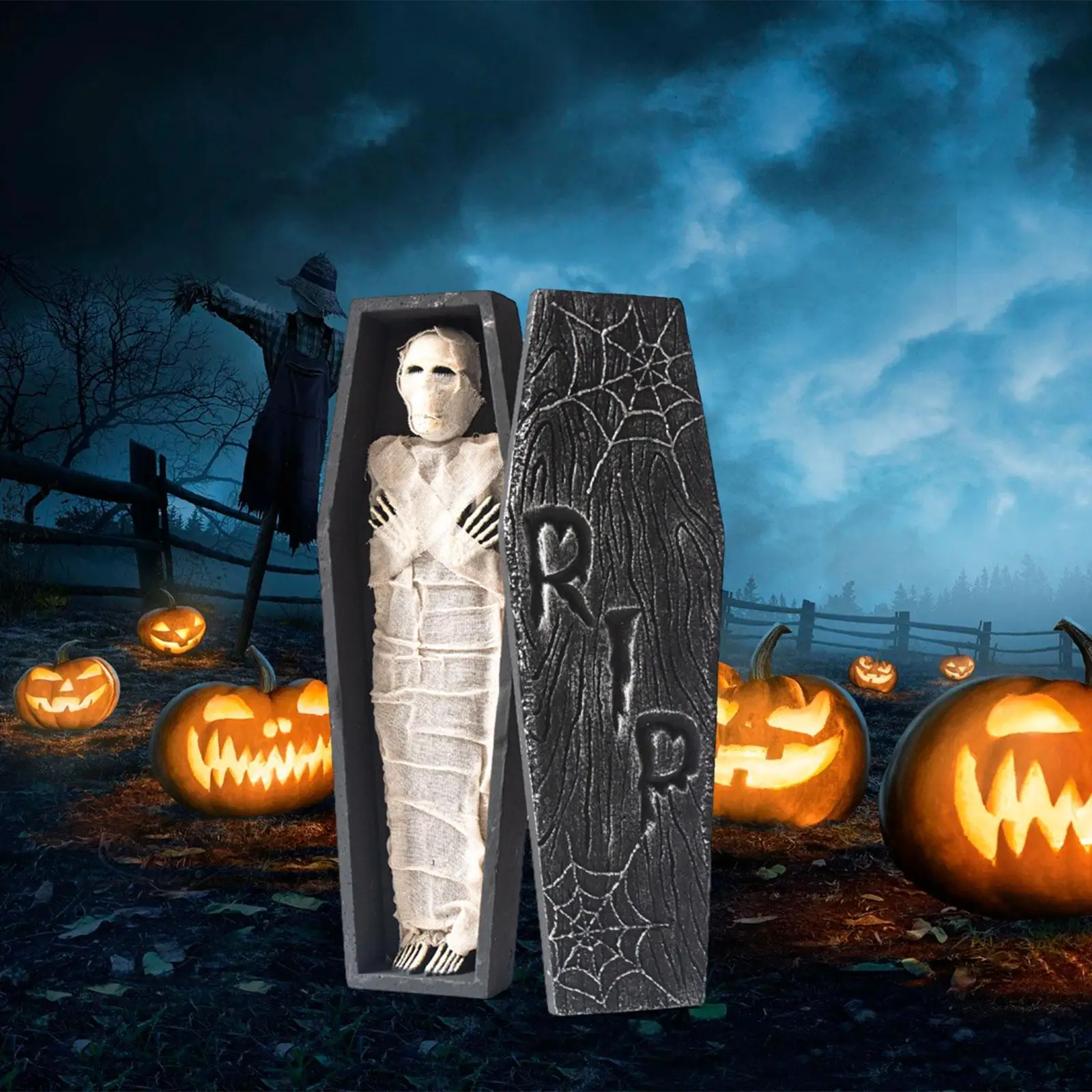 Foam Coffin Outdoor Decor Practical Celebrations Festival Decors Horror Atmosphere Create Spooky Event Craft Halloween Decor