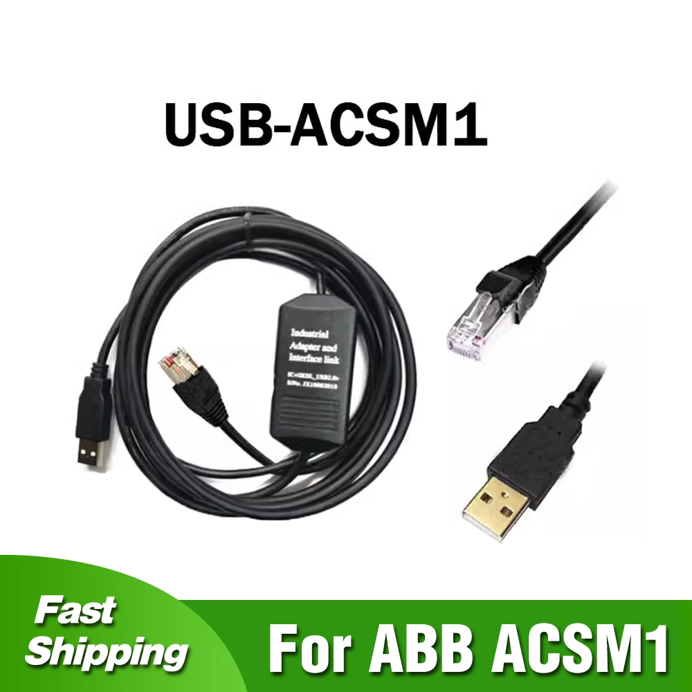 USB-ACSM1 for ABB ACSM1 Series Frequency Converter Driver And Computer USB Interface Communication Cable Debugging download Line