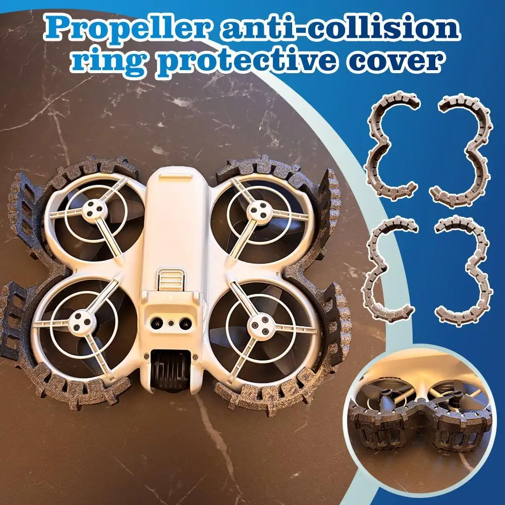 Propellers Protector for DJI NEO Drone Accessories Propeller Guard Anti-Collision Protective Bumper 3D Printing Impact Protector