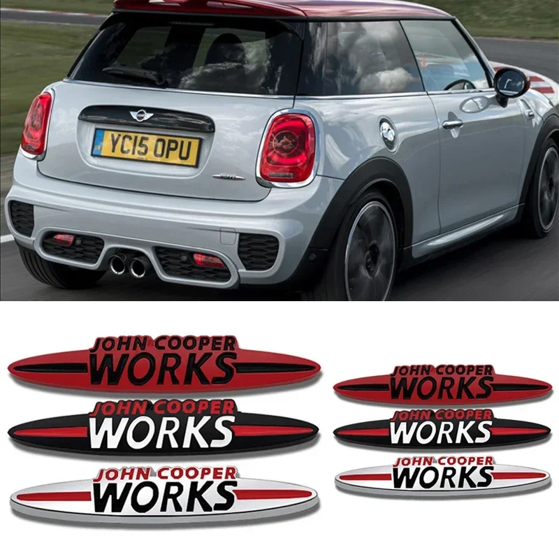 Metal Car Body Sticker for MINI JCW Worsk cooper R53 R55 MINIRoadster Countryman Auto Emblem Decal Decoration