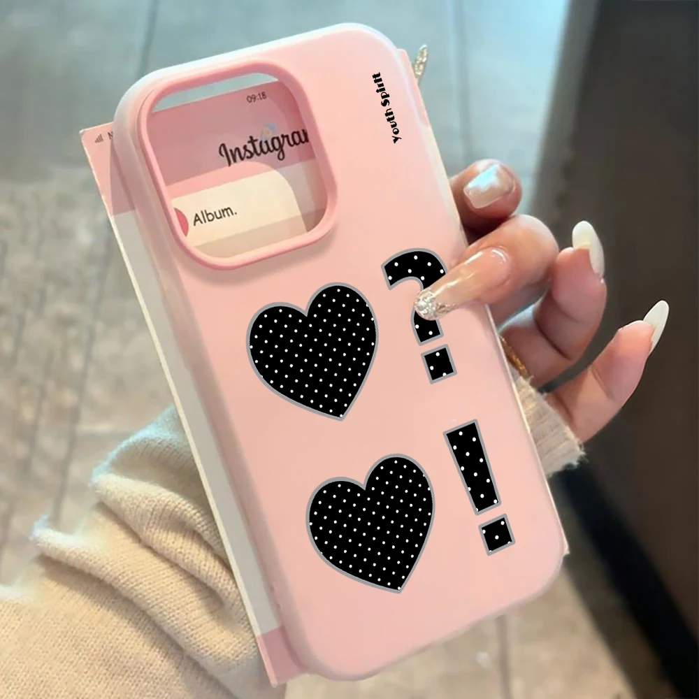Polka Dot Herz Kreativhülle für Samsung Galaxy S21 S25 S24 S23 Ultra S22 Plus FE A56 A55 A54 A36 A35 A34 5G Stoßfeste Schutzhülle – Detail 1