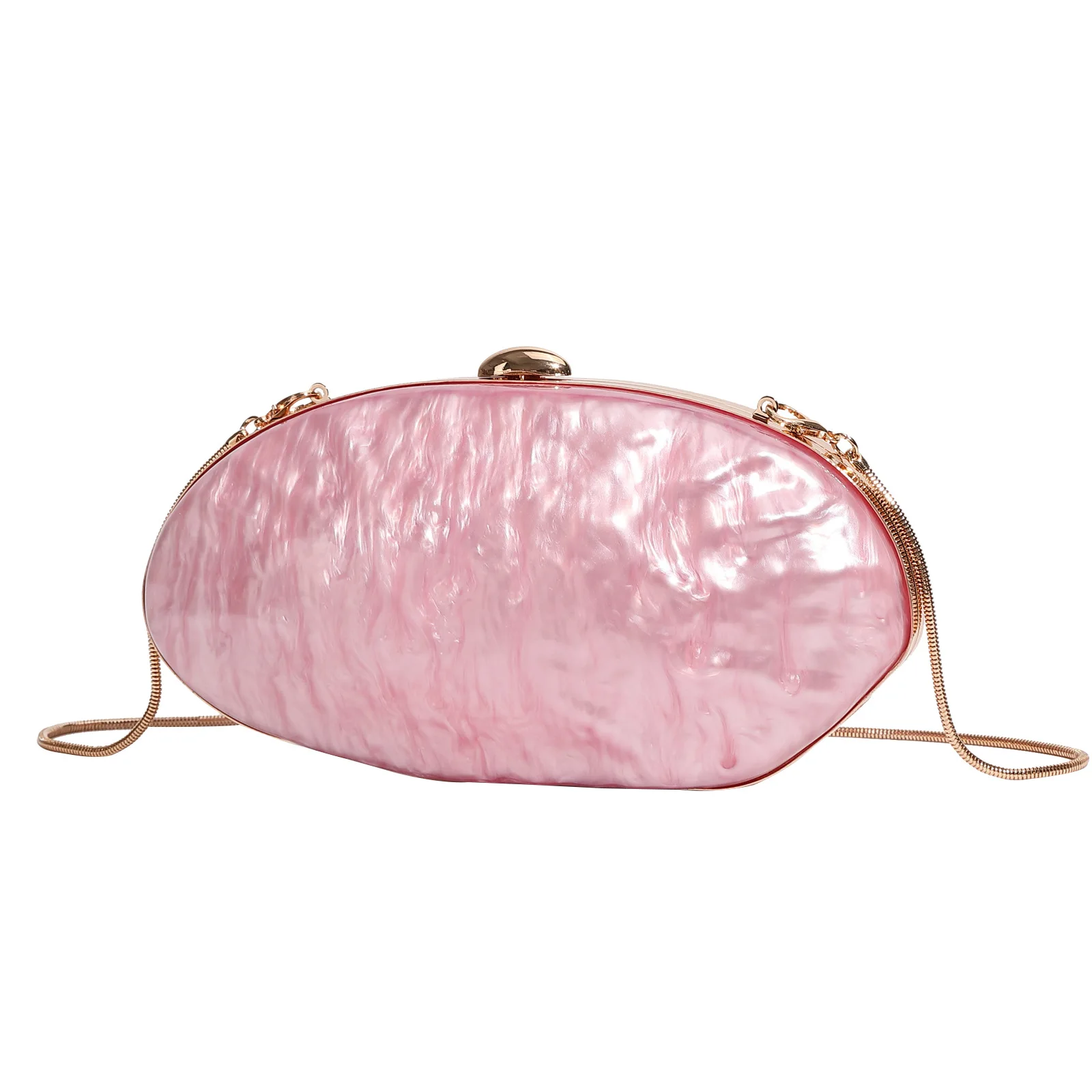 

Shell Goose Egg Acrylic Clutch Dinner Bag Banquet Party Evening Chain Ladies Bag Designer Luxury Bags Woman Clutches For Wedding