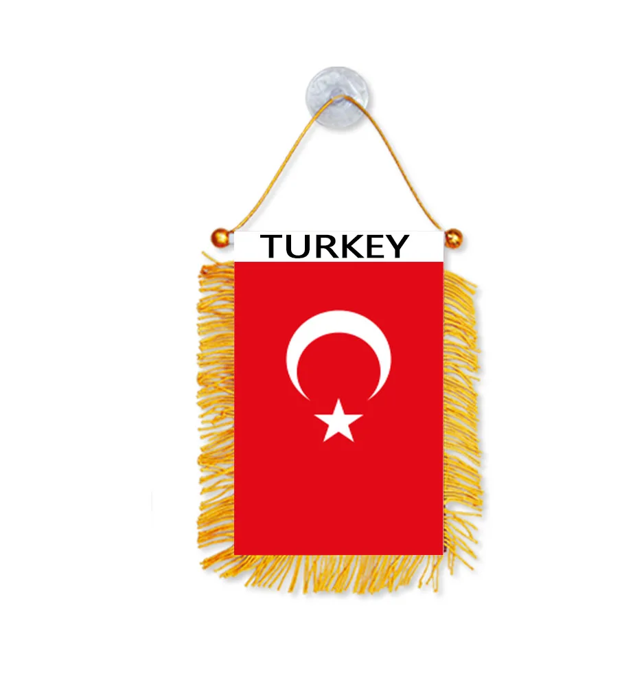 Directly Delivery 100% Polyester Turkey Bunting Pennant Flags