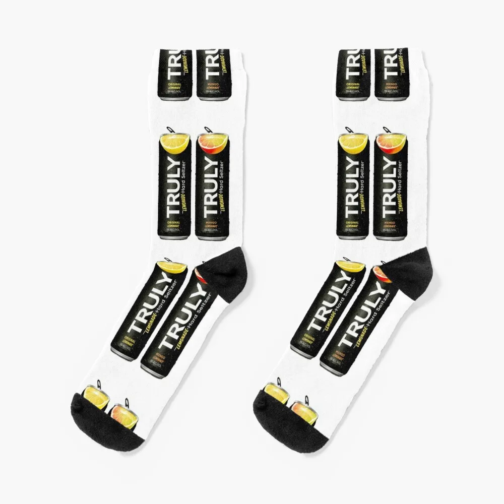 Truly Lemonade Socks cycling kids warm winter new in's Socks Female Men's