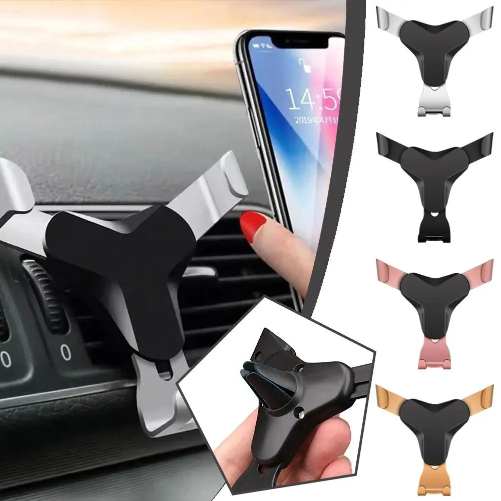 Universal Air Vent in Car Mobile Phone Holder Stand For iPhone Smartphone No Magnetic Auto Support Mobile Phone Stand