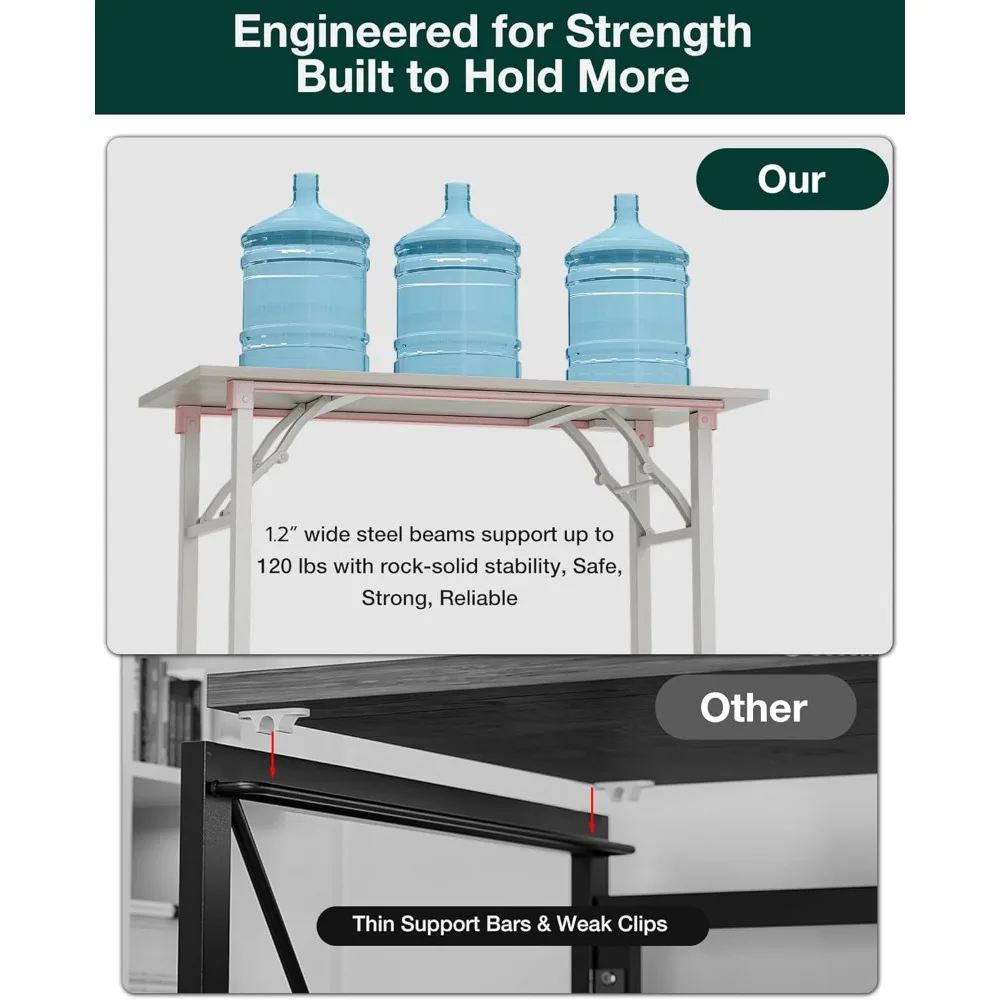 مكتب دراسة ومحمول قابل للطي مقاس 35.8 بوصة - طاولة خفيفة الوزن للمساحات الصغيرة، مكتب كمبيوتر محمول قابل للطي للاستخدام المنزلي والمكاتب